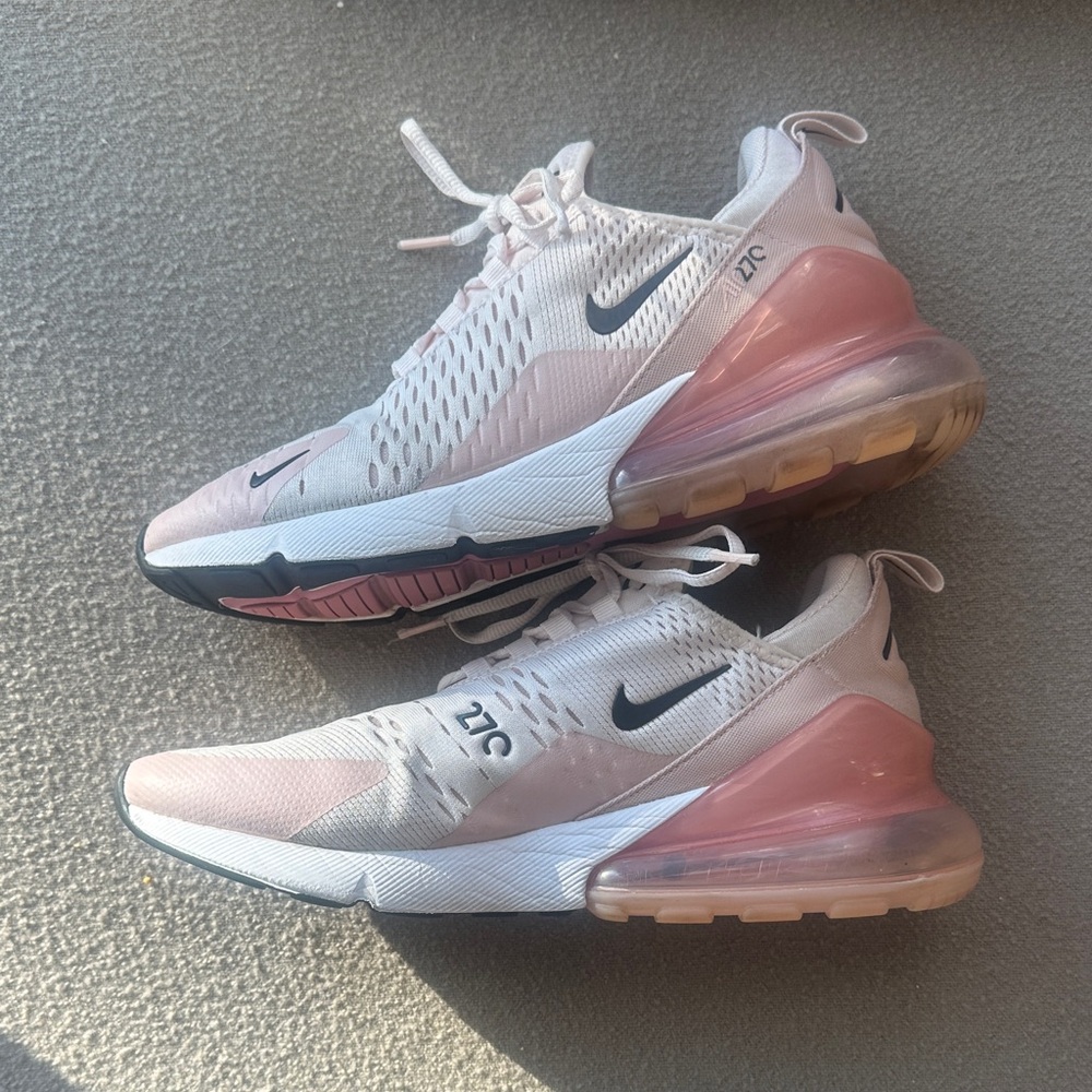 Nike Women's Air Max 270 White Pink Sneakers